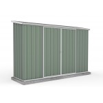 Absco Colorbond EziSlide Dbl Door Skillion Garden Shed Large Garden Sheds 3.00m x 0.78m x 1.95m 30082EK 